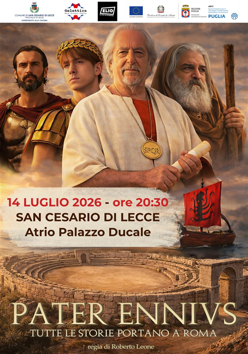 1° Appuntamento Cineforum  14 Luglio Pater Ennivs ore 20.30 Atrio Palazzo Ducale