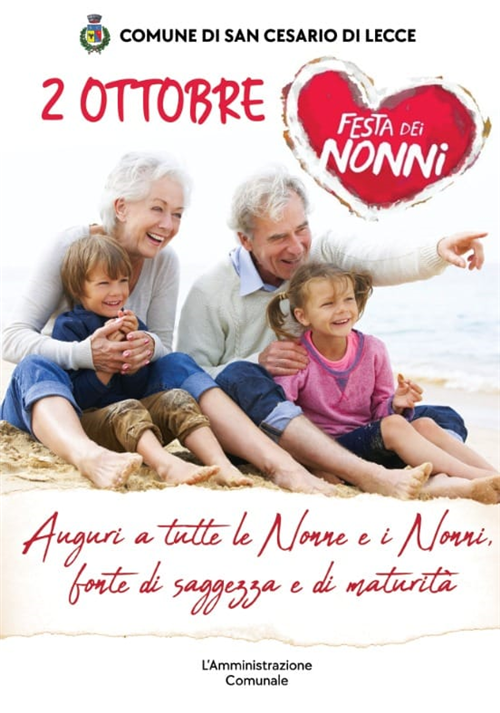 2 Ottobre Festa dei Nonni