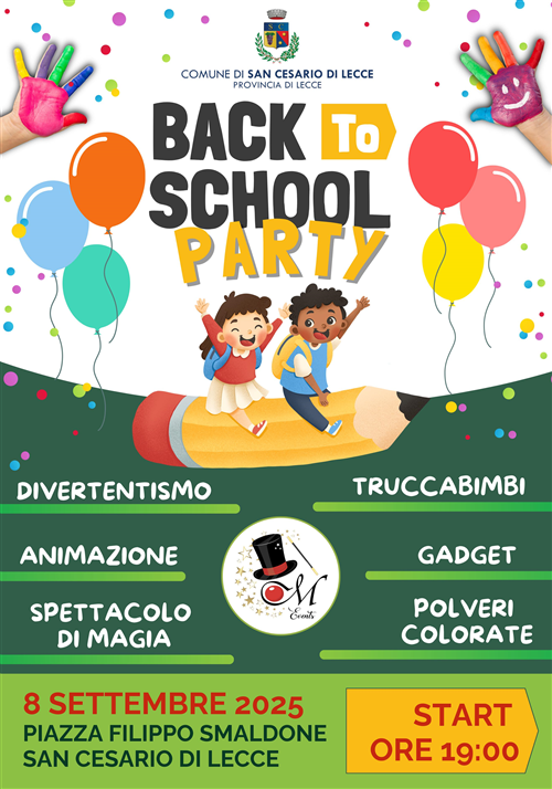 Back to school party
