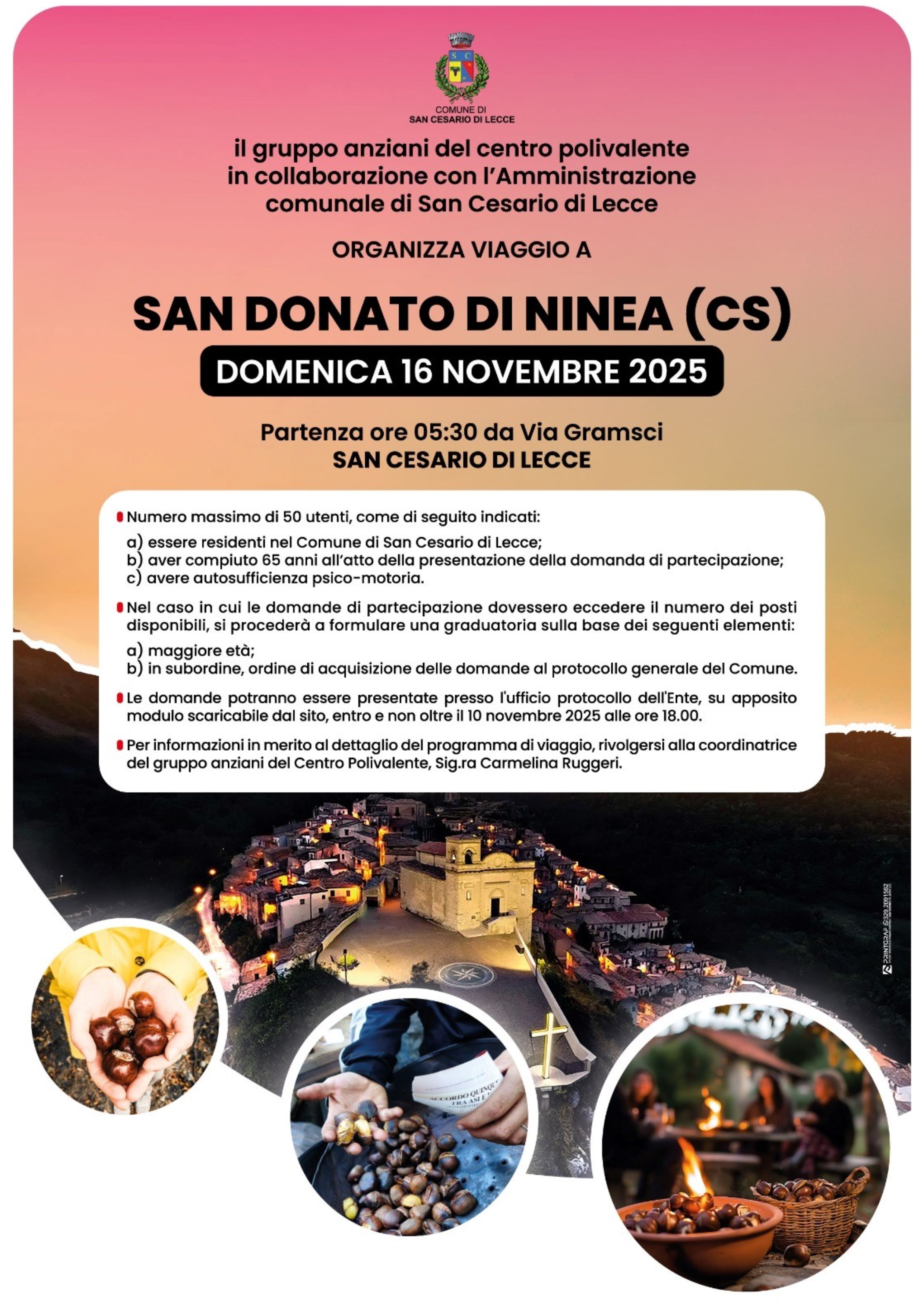 Viaggio a San Donato di Ninea (CS) - Domenica 16 Novembre 2025