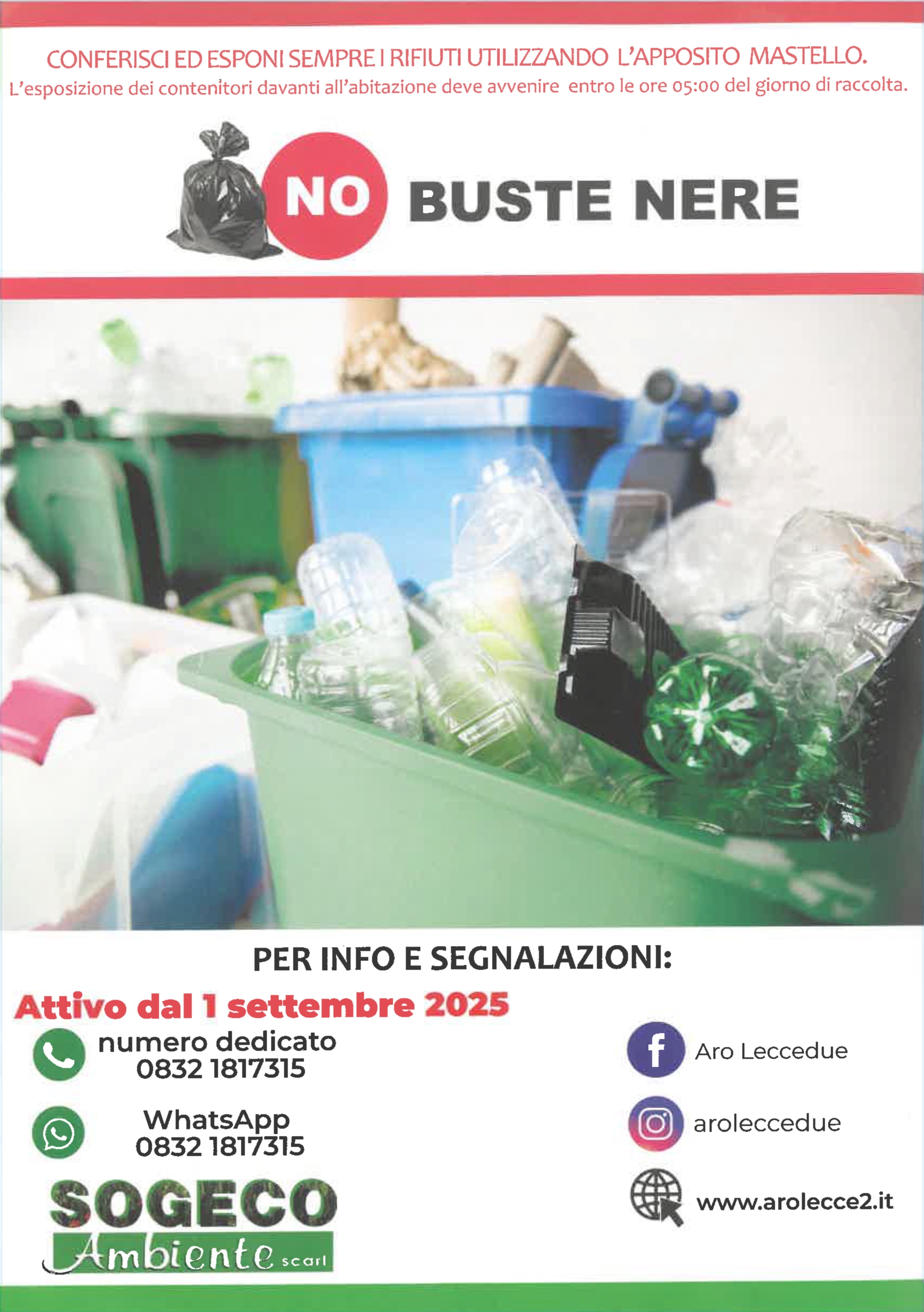 Regole corretto conferimento utenze domestiche