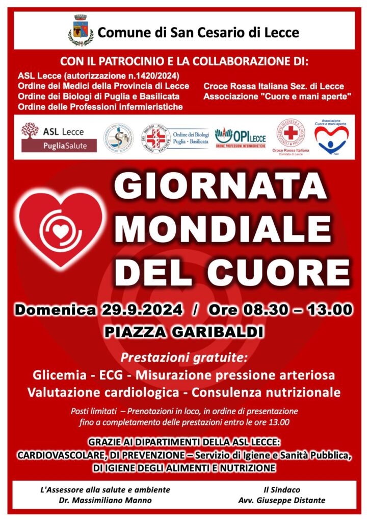 GIORNATA MONDIALE DEL CUORE